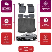 Volvo V90 2018 Model Bagaj Havuzu+4d Araca Özel Havuzlu Paspas Takımıı Maxii