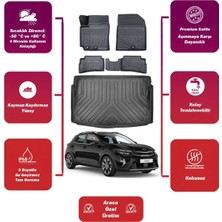 Kia Stonic 2020 Model Bagaj Havuzu+4d Araca Özel Havuzlu Paspas Takımıı Maxii