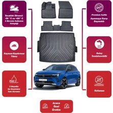 Opel Grandland 2023 Model Üst Bagaj Havuzu+4d Araca Özel Havuzlu Paspas Takımıı Maxii
