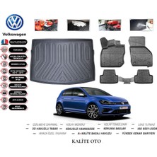 Volkswagen Golf 7 2013 Model 3D Bagaj Havuzu+4d Havuzlu Paspas Seti