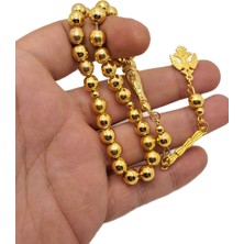 Han Ticarethane Küre Kesim Altın Benzetme Metal Tesbih