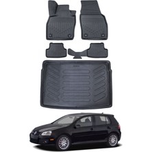 Volkswagen Golf 5 2003 Model Bagaj Havuzu Araca Özel Siyah Paspas Takımı
