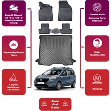 Dacia Dokker 2012 Model Bagaj Havuzu+4d Araca Özel Havuzlu Paspas Takımıı Maxii