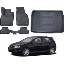 Volkswagen Golf 5 2005 Model 3D Bagaj Havuzu+Paspas Takımı