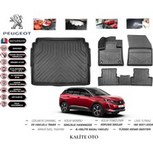 Peugeot 3008 2023 Model 3D Bagaj Havuzu+4d Havuzlu Paspas Seti