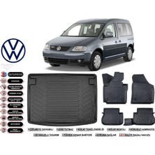 Volkswagen Caddy 2004 Model Bagaj Havuzu Araca Özel Siyah Ekstra Havuzlu Paspas Takımı