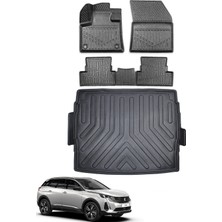 Peugeot 3008 2020 Model Üst Kademe Bagaj Havuzu+Araca Özel Üretim 3D Havuzlu Paspas Takımı