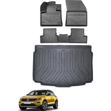 Volkswagen T-Roc 2020 Model Alt Kademe Bagaj Havuzu+Araca Özel Üretim 3D Havuzlu Paspas