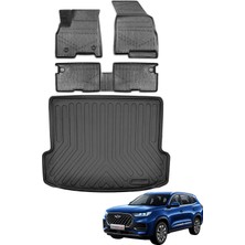 Chery Tiggo 8 Pro 2023 Model Bagaj Havuzu+Araca Özel Üretim 3D Havuzlu Paspas Takımı