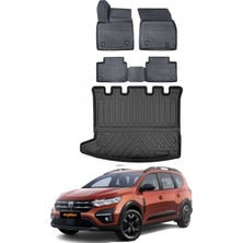 Dacia Jogger 2023 Model Bagaj Havuzu Araca Özel Siyah Paspas Takımı