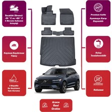 Volvo XC60 2023 Model Bagaj Havuzu+4d Araca Özel Havuzlu Paspas Takımıı Maxii
