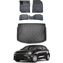 Kia Rio Hatchback 2021 Model Bagaj Havuzu Araca Özel Siyah Paspas Takımı