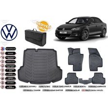 Volkswagen Jetta 2013 Model Cepli Bagaj Havuzu+Paspas Seti Profesyonel Serisi Hediyeli