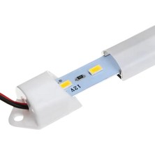 Demir Led Alüminyum Kasalı Çubuk Bar LED 12V 72 Ledli 5730 Opak Cam Yeşil LED
