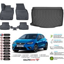 Seat Ibıza 2024 Model Alt Esnek Bagaj Havuzu Araca Özel Siyah Paspas Takımı