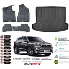 Hyundai Tucson 2020 Model Esnek Bagaj Havuzu Paspası Araca Özel Siyah Kokusuz Paspas Takımı