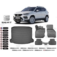 Seat Ateca 4x2 2018 Model Bagaj Havuzu Araca Özel Siyah Kokusuz Havuzlu Paspas Takımı