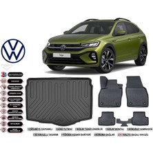 Volkswagen Taigo 2022 Model Alt Bagaj Havuzu Araca Özel Siyah Ekstra Havuzlu Paspas Takımı