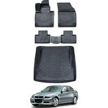Bmw 3 Serisi E90 2006 Model Bagaj Havuzu Araca Özel Siyah Paspas Takımı