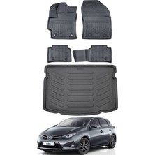 Toyota Auris 2015 Model Bagaj Havuzu Araca Özel Siyah Paspas Takımı