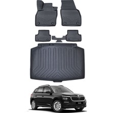 Skoda Kamiq 2025 Model Bagaj Havuzu Araca Özel Siyah Paspas Takımı