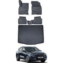 Ford Kuga 2024 Model Bagaj Havuzu Araca Özel Siyah Paspas Takımı