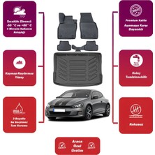 Volkswagen Scirocco 2012 Model Bagaj Havuzu+4d Araca Özel Havuzlu Paspas Takımıı Maxii