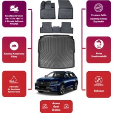 Ds 7 2024 Model Alt Bagaj Havuzu+4d Araca Özel Havuzlu Paspas Takımıı Maxii