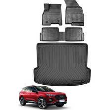 Chery Tiggo 7 Pro 2023 Model Bagaj Havuzu+Araca Özel Üretim 3D Havuzlu Paspas Takımı