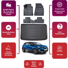 Renault Captur 2014 Model Bagaj Havuzu+4d Araca Özel Havuzlu Paspas Takımıı Maxii