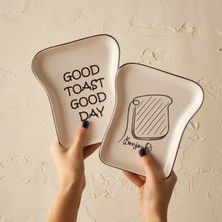 Bella Maison Toast 8 Parça Kahvaltı 2 Kişilik Takımı Siyah