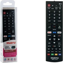 Huayu Kl RM-L1379 Lg 3D Netflıx-Amazon Smart Tuşlu Blisterli LCD LED Tv Kumanda (40169=17384)