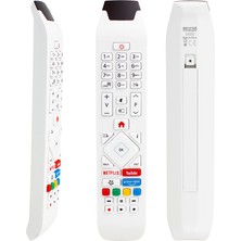 Weko Kl Vestel RCA343140P Youtube-Netflıx-Prıme Vıdeo Tuşlu Beyaz LCD LED Tv Kumanda