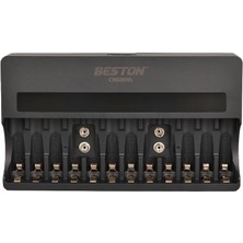 Beston C9028WL AA/AAA/9V/C Boy/d Boy/lion Hızlı Pil Şarj Cihazı