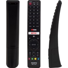 Huayu Kl RM-L1678 Sharp Netflıx-Youtube Ses Komutlu Mikrofonlu Tuşlu LCD LED Tv Kumanda