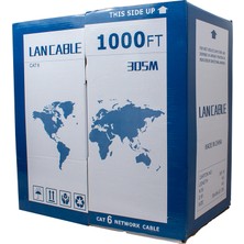 Powermaster 23 Awg 0.57MM Utp 305 Metre Kablo Cat6 Kablo