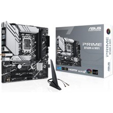 Asus Prıme B760M-A Wıfı Ddr5 7200MHZ 2xhdmı 1xdp 2xm.2 USB 3.2 Matx 1700P (12. / 13. ve 14. Nesil Işlemci Uyumlu)