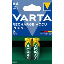 Varta T399 1.2V 1600 mAh Şarjlı AA Kalem Pil (2'li Paket)