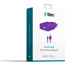 Ttec Ev Şarj Adaptörü 10 Watt Hızlı Şarj Özelliğiyle 2.1A Type-C Kablo Dahil