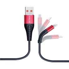 Hytech Hyx330 1.2M 3A Lightning Kırmızısiyah Dat