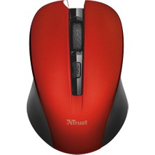 Trust 21871 Mydo Sessiz Optik Wireless Mouse - Kırmızı