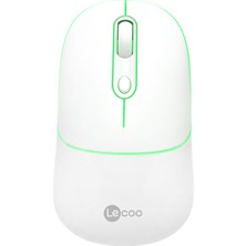 Lenovo Lecoo WS210 Beyaz Bluetooth &amp; 2.4g Wifi Wireless Charging  Mouse