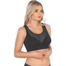 Siyah Emay 4028 Seamless Tül Toparlayıcı Sütyen Korse