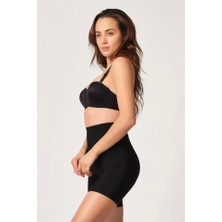 Siyah Emay 2816 Yüksek Bel Boxer Lazer Korse