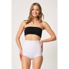Beyaz Emay 2842 Lazer Dantelli Slip Korse