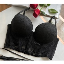 Akasha Design Cansoy Korseli Dolgulu Bralet Sütyen
