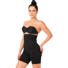 Emay Siyah 2007 Yüksek Bel Paçalı Korse