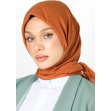 Hijabchi Bambu Kraş Eşarp - Kiremit
