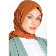 Hijabchi Bambu Kraş Eşarp - Kiremit
