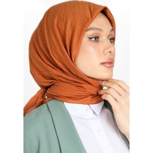 Hijabchi Bambu Kraş Eşarp - Kiremit